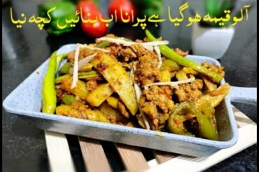 Keema French Fries | آلو قیمہ شملہ مرچ  | Our own Recipe -Eid -Ul - Adha Recipe | By BBG Food Corner