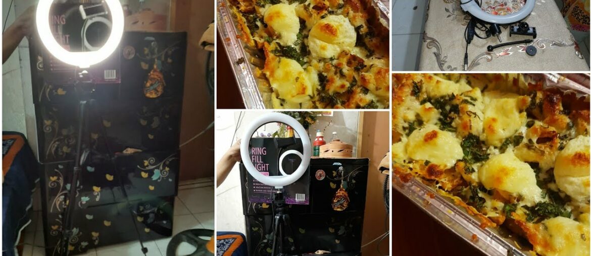 Ring light unboxing. Chess french fry Recipe.