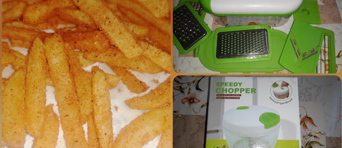 French Fries Recipe | SPEDDY CHOPPER Unboxing | Mix Slicer 8 in 1 Unboxing