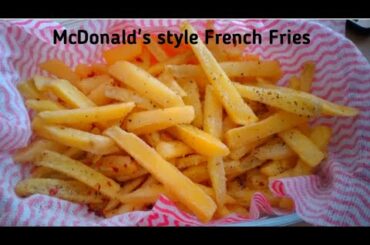 McDonald's style french fries recipe|| How to make crispy french fries recipe|| Easy to make||Tasty|