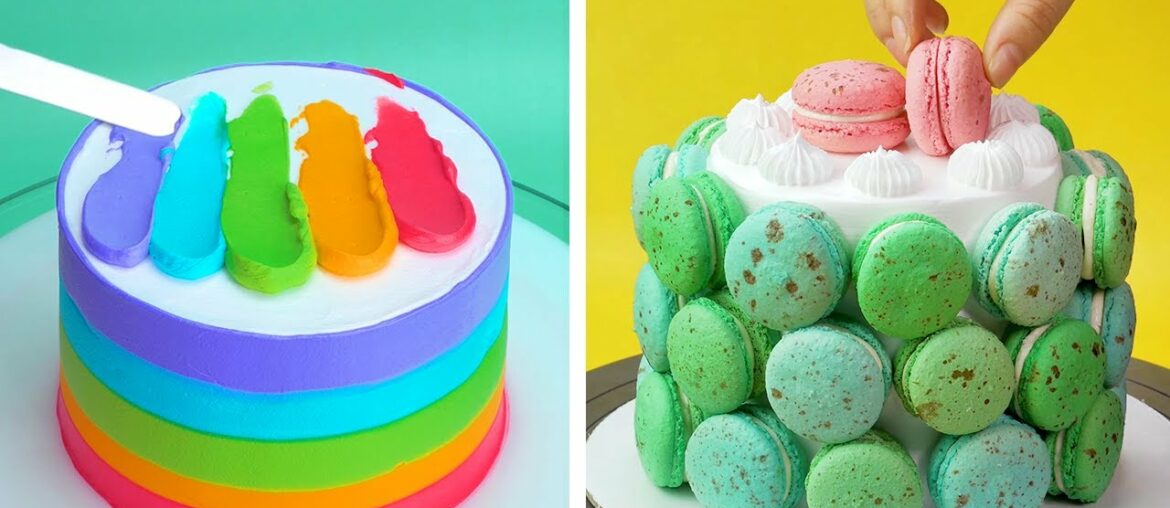 Easy Macaron French Recipes | So Yummy Cake Tutorials For Your Family | Most Satisfying Cake Video Easy Macaron French Recipes | So Yummy Cake Tutorials For Your Family | Most Satisfying Cake Video