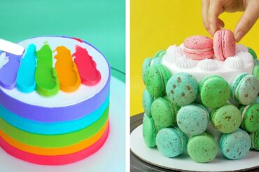 Easy Macaron French Recipes | So Yummy Cake Tutorials For Your Family | Most Satisfying Cake Video