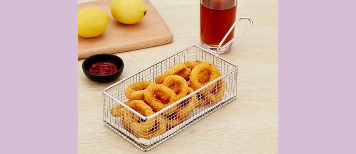 ✓304 Stainless Steel Rectangular Dining Basket French Fries Chicken Sto