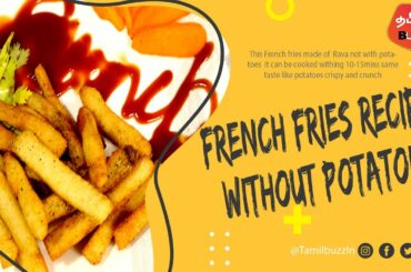 French Fries Recipe Without Potatoes | Rava French Fries | Home Cooking In Tamil-Cooking With Rama