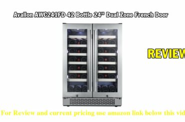 Review Avallon AWC241FD 42 Bottle 24" Dual Zone French Door Built-In Wine Cooler