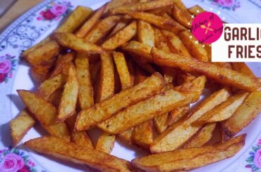 Garlic French Fries Recipe in Hindi Urdu | French Fries at Home by Kitchen of Pakistani Vlogger