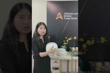 Alibaba Online Trade Show | French White Porcelain Dinnerware Restaurant Quality Dinnerware Sets