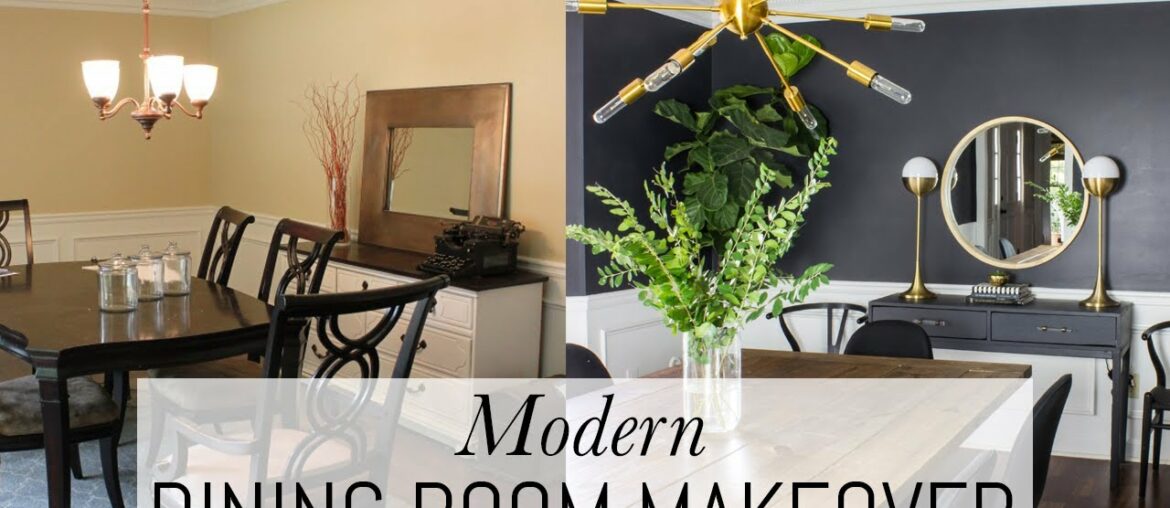 Modern Dining Room Makeover