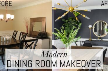 Modern Dining Room Makeover