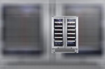 Avallon AWC241FD 42 Bottle 24" Dual Zone French Door Built-In Wine Cooler