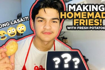 Homemade French Fries Made Out of Fresh Potatoes!