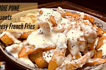 Crispy french fries with Cheese Sauce | Instant French Fries Recipe - Crispy | Foodie Pune