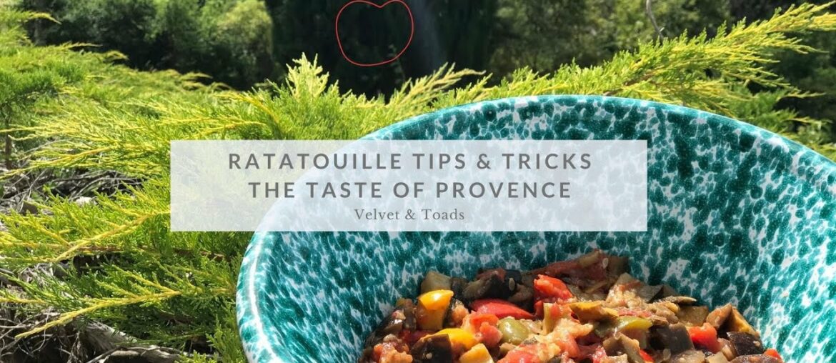 Classic French ratatouille dish homecooked in Provence / Easy French recipes