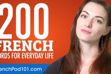200 French Words for Everyday Life - Basic Vocabulary #10