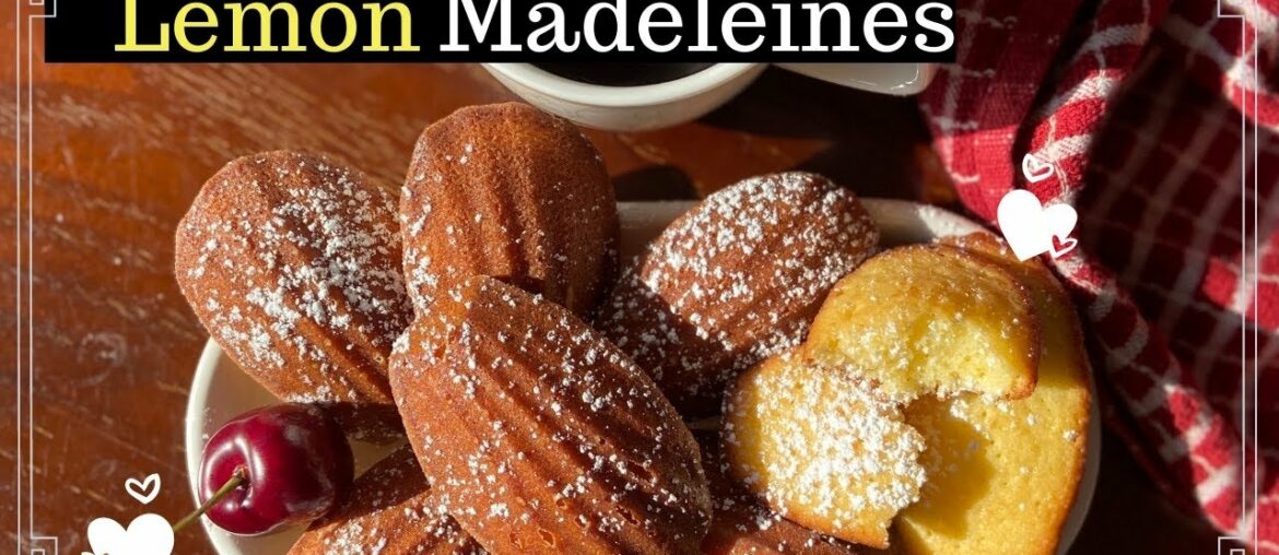 Lemon Madeleines (French butter cake) | Easy French Butter Cake recipe