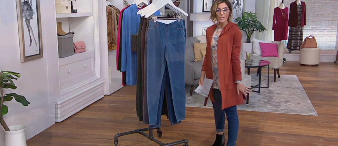 Denim & Co. "How Timeless" 4 Pocket Denim Jeggings on QVC Denim & Co. "How Timeless" 4 Pocket Denim Jeggings on QVC