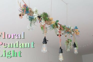 $250 DIY Living Room Floral Pendant Hanging Light; Dining at a French Vineyard.