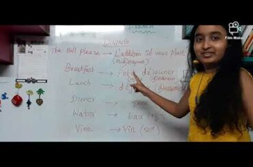 Friday French - Part 3 | Learn Dining and Questionary words with Dhiya |