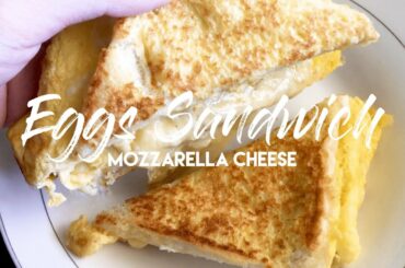 EGGS SANDWICH WITH CHEESE | FRENCH TOAST OMELETTE SANDWICH | BREAKFAST IDEAS AND RECIPE