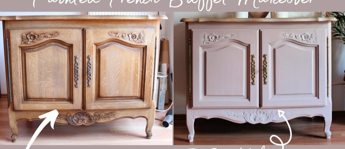 Painted French Buffet Makeover With Chalk Paint