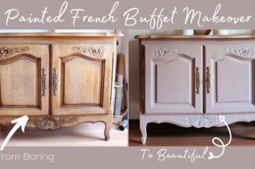 Painted French Buffet Makeover With Chalk Paint