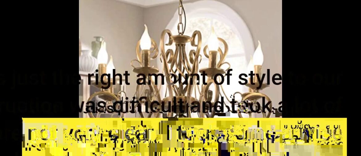 Best Review: Ganeed Chandeliers,8-Light French Country Crystal Candle Chandelier,Industrial Bla...