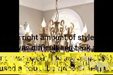 Best Review: Ganeed Chandeliers,8-Light French Country Crystal Candle Chandelier,Industrial Bla...