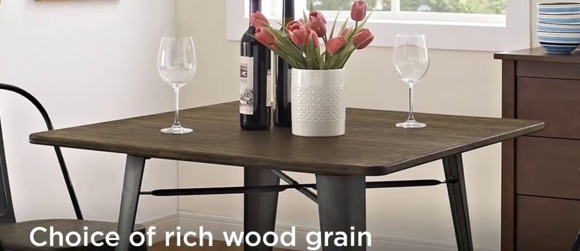 Unbox Modway Alacrity Industrial Modern Stainless Steel Metal Dining Table, 59.5", Rec Unbox Modway Alacrity Industrial Modern Stainless Steel Metal Dining Table, 59.5", Rec