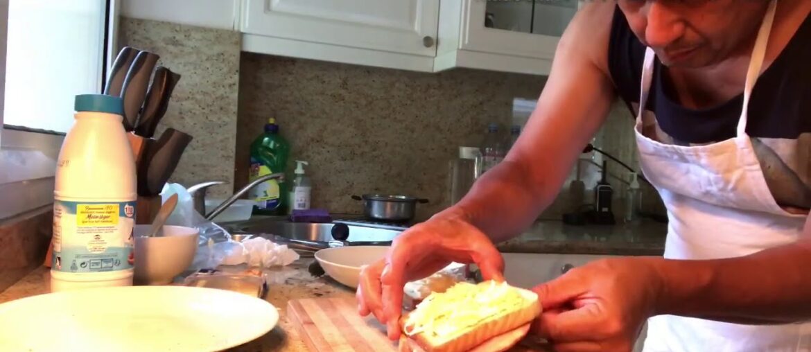 Croque Monsieur- Ham and Cheese Sandwich! ( French Recipe)