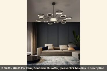 ☑Postmodern light luxury chandelier living room dining room bedroom sim