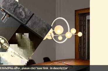 ✅Modern lights Dining table iron LED Chandelier Nordic living room ligh