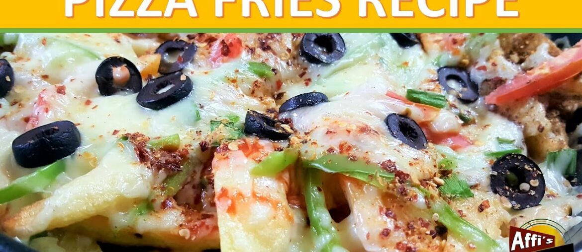 Pizza Fries Recipe | Quick & Easy Restaurant Style Pizza French Fries Recipe at Home