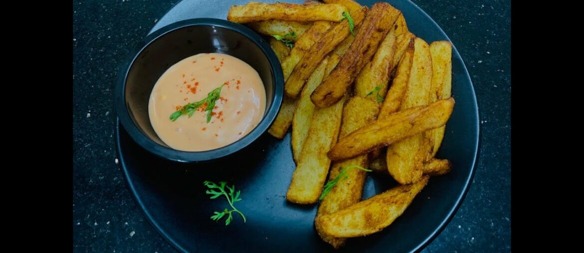 French Fries | फ्रेंच फ्राइज | Crispy Potato Finger Chips Recipe |Home-made French Fries with dip
