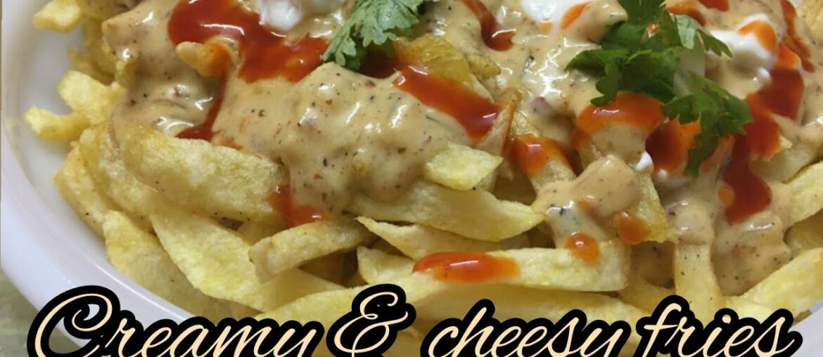 Homemade french fries recipe /Creamy and cheesy french fries/Finger chips