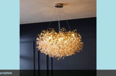 ✅French crystal chandelier romantic golden living room dining room deco