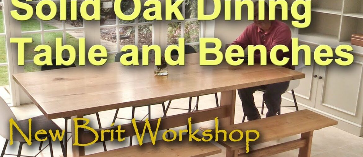 Making a dining table with matching benches