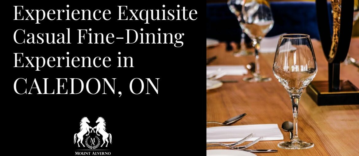 The Vista | A unique dining experience at The Mount | Mount Alverno Luxury Resorts, Caledon, Ontario
