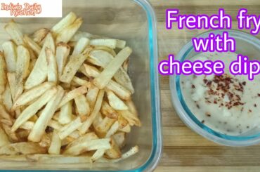 French fries with cheese dip|crispy french fry|french fry recipe in tamil
