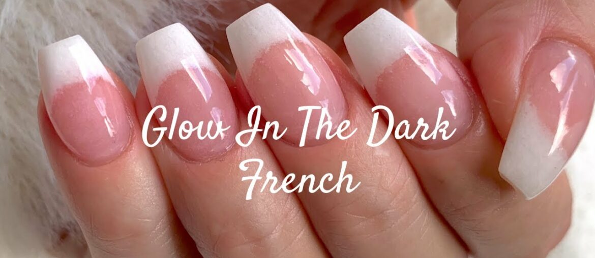 How To: Glow In The Dark French Manicure Nails | DIY Dip Powder Tutorial | Double Dip Store How To: Glow In The Dark French Manicure Nails | DIY Dip Powder Tutorial | Double Dip Store