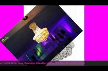 ☑Phube Lighting French Empire Gold Crystal Chandelier Chrome Chandelier