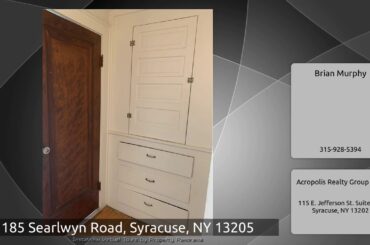 185 Searlwyn Road, Syracuse, NY 13205