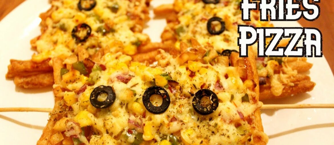 French Fries Pizza | Fries + Pizza = Frizza | Pizza Fries Recipe | Easy & tasty fries pizza