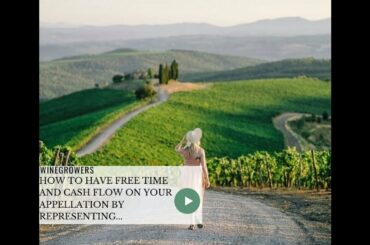 🍷How to have free time and cash flow on your appellation by representing a Unique wine