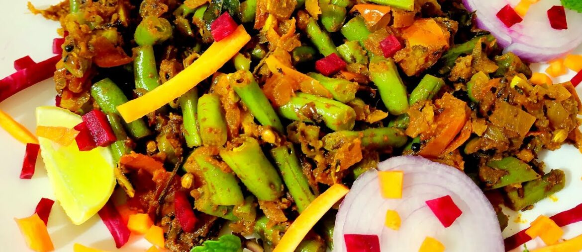 French Beans Recipe|बीन्स की सब्जी|Green Beans Sabzi|French Beans Sabzi|Easy Beans Recipe