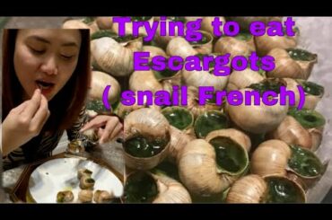 First time to eat Escargots (snail French)
