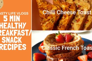 Classic French Toast 🍞|| Chilli🌶Cheese🧀Toast ||చాలా easy గా యైపోయే healthy breakfast/Snack items.
