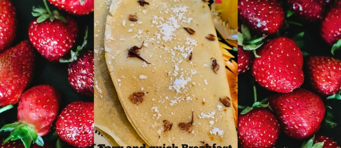 How to make Basic French Crepe |Easy French Crepe Breakfast recipe |Yummy breakfast recipe|