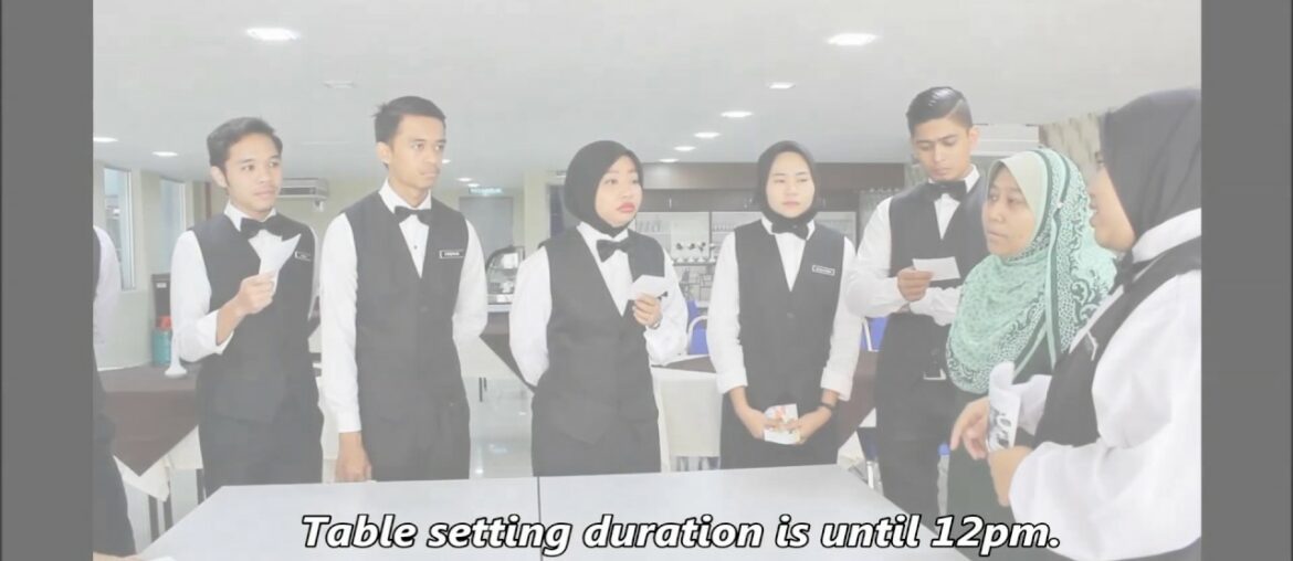 DTH 3044 Commercial Food Servive: Fine Dining Etiquette