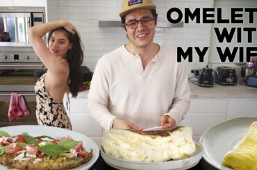 Super Fluffy, French and Filipino Omelettes (Anne's Ham and Cheese Omelet)