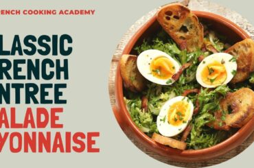 French entree: salade lyonnaise (plus how to use steel pans)